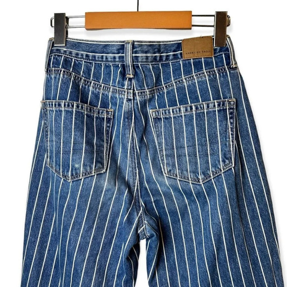 American  Eagle Striped Mom Jean 0R - Picture 5 of 12